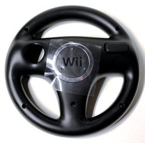 Black Nintendo Wii Steering Wheel [OEM]