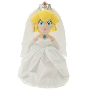 Super Mario Odyssey Peach Wedding Style Plush 14in