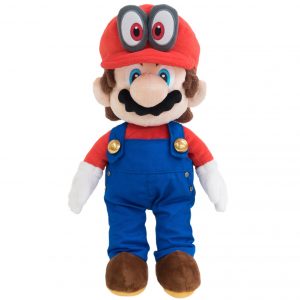 Super Mario Odyssey Mario with Removable Cappy Hat Plush 15in