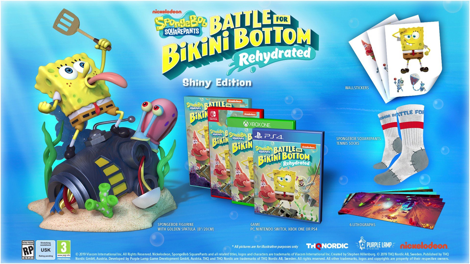 PS4 Battle – Bottom Squarepants Jump for – Spongebob Bikini F.U.N. Double Rehydrated Video Games Edition