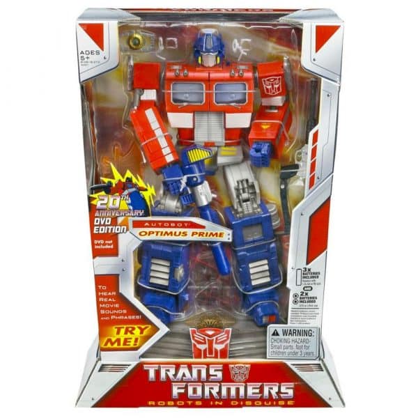 Transformers Robotsin Disguise Optimus Prime 20th Anniversary DVD Edition