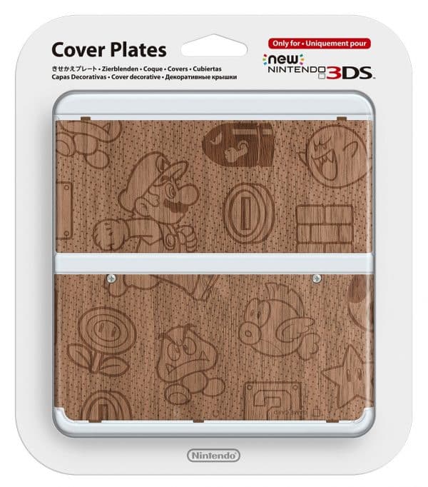 Super Mario Wood Grain 3DS Cover Plates #24 [For New Nintendo 3DS Only]