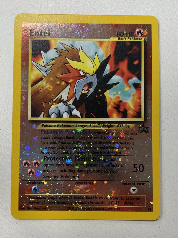Entei Promo Reverse Holographic 34 Card