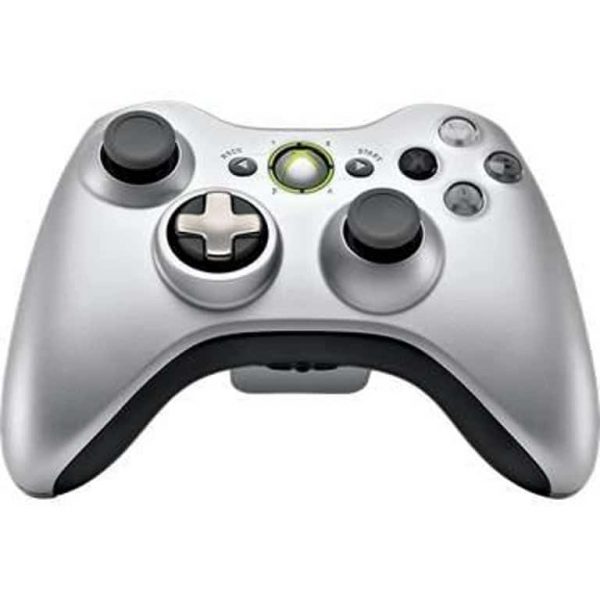 Wireless Silver / Black Xbox 360 Controller [OEM]