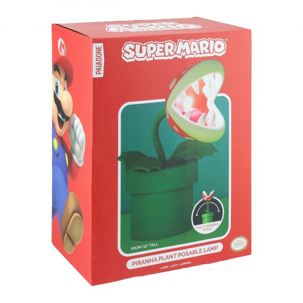 Super Mario Piranha Plant Poseable Lamp 12inch