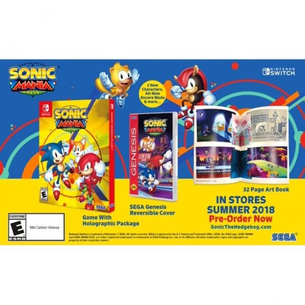 Sonic Mania Plus [Artbook & Reversible Cover Included] [Factory Sealed] - Image 2