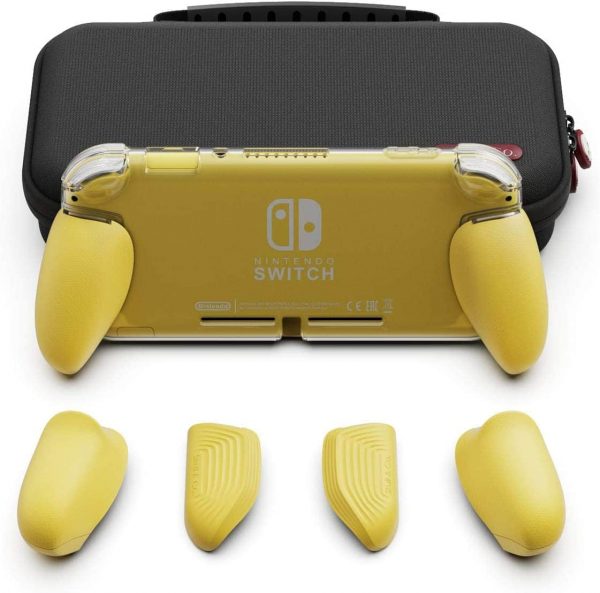 Skull n Co Grip Case with Max Carry Case for Switch Lite [Yellow]