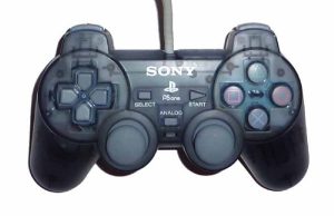 Smoke Black / Clear Gray PlayStation 1 Dualshock Controller