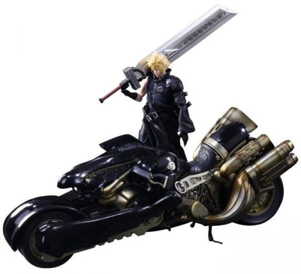 Final Fantasy VII Advent Children No. 10 Cloud Strife & Fenrir Play Arts Action Figure