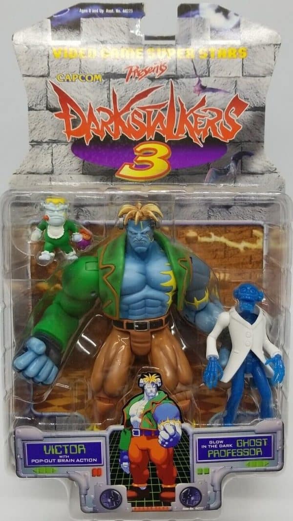 Darkstalkers 3 Victor & Glow in the Dark Ghost Professor Figures [Video Game Super Stars]