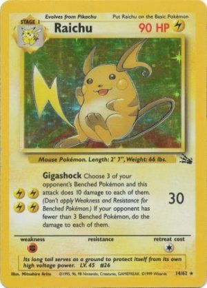 Raichu - Fossil [14/62] Holo