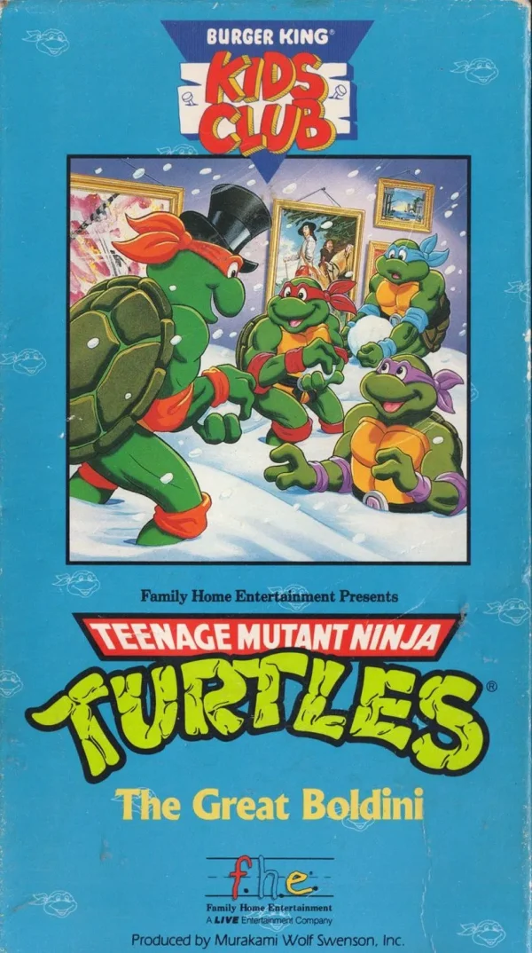 Teenage Mutant Ninja Turtles the Great Boldini VHS