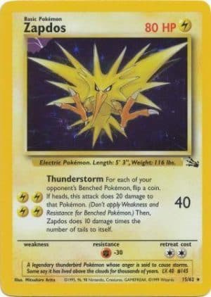 Zapdos - Fossil [15/62] Holo