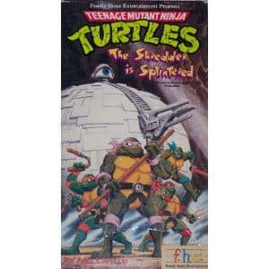 Teenage Mutant Ninja Turtles The Shredder Splintered VHS