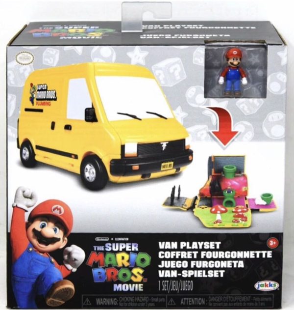 Super Mario Bros Plumbing Van Playset + Mario Figure [Super Mario Bros Movie]