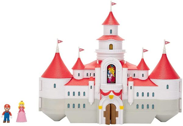 Mushroom Kingdom Castle Playset + Mario and Princess Peach Figures [Super Mario Bros Movie] - Image 2