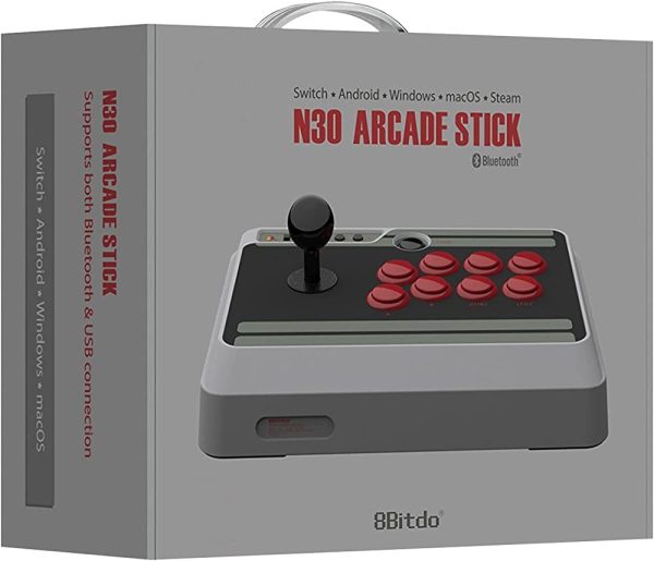 8Bitdo N30 Bluetooth Arcade Stick for Switch/Android/Windows/macOS/Steam