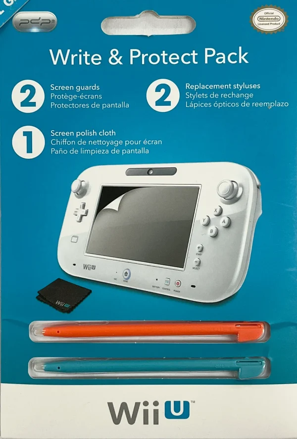Write & Protect Pack Nintendo Wii U [Screen Protector & Stylus]