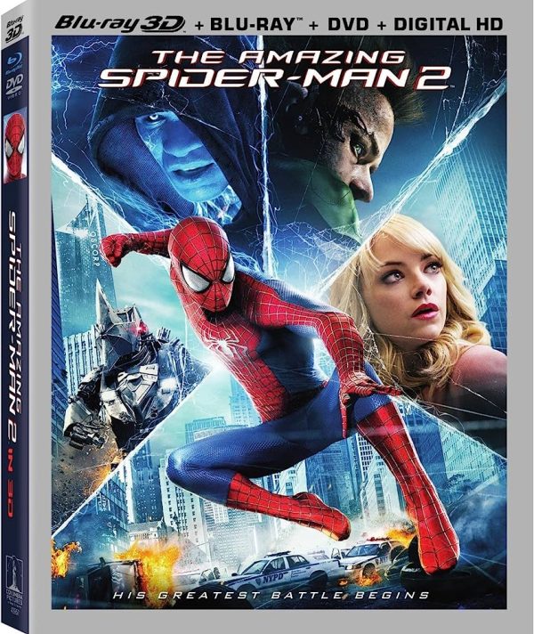 The Amazing Spider-Man 2 Blu Ray 3D + Blu Ray + DVD