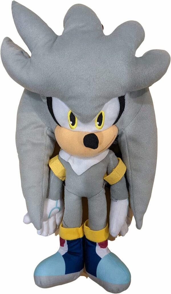 Silver Sonic the Hedgehog 18in Plush Backpack