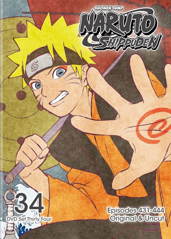 Shonen Jump Naruto Shippuden 34 w/ Slipcover Original & Uncut [Episodes 431-444]