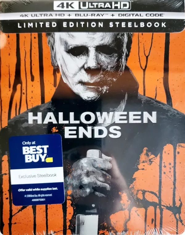 Halloween Ends Limited Edition Steelbook 4K Ultra HD + Blu Ray Disc