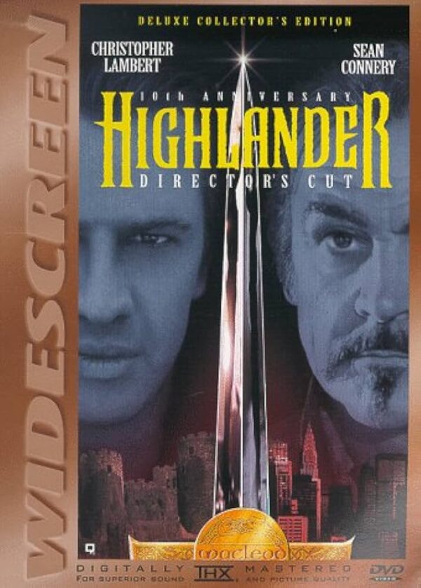 Highlander Directors Cut Deluxe Collectors Edition 10th Anniversary Widescreen DVD