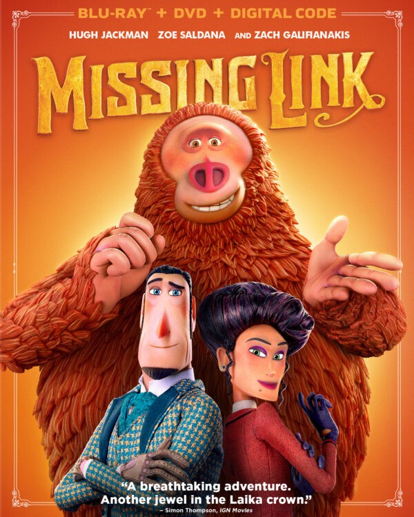 Missing Link Blu Ray + DVD + Digital Code