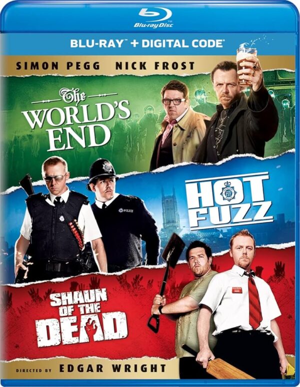 Triple Feature Worlds End, Hot Fuzz, Shaun of the Dead Blu Ray