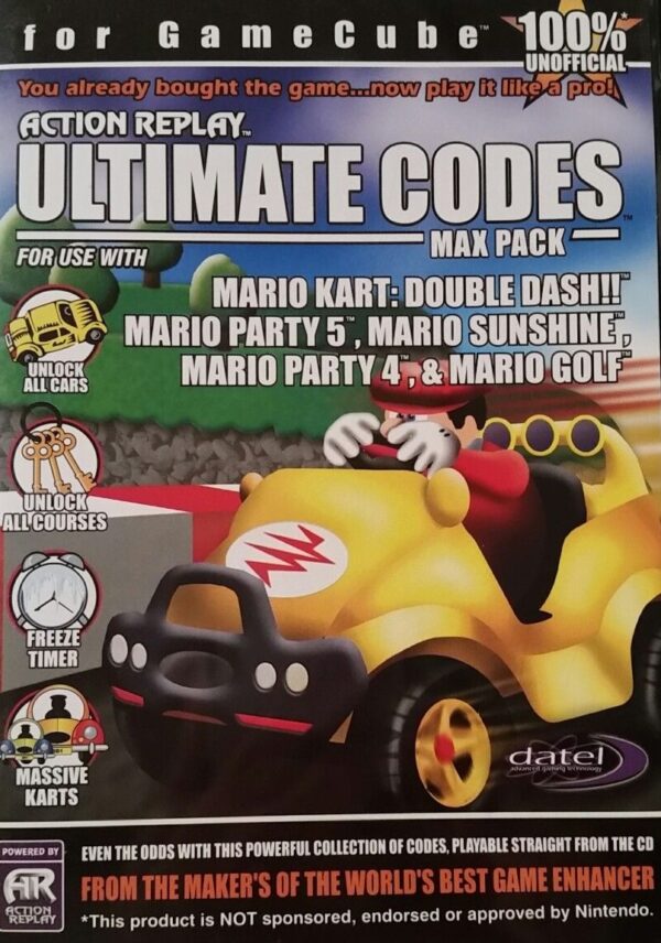 Action Replay Ultimate Codes Max Pack