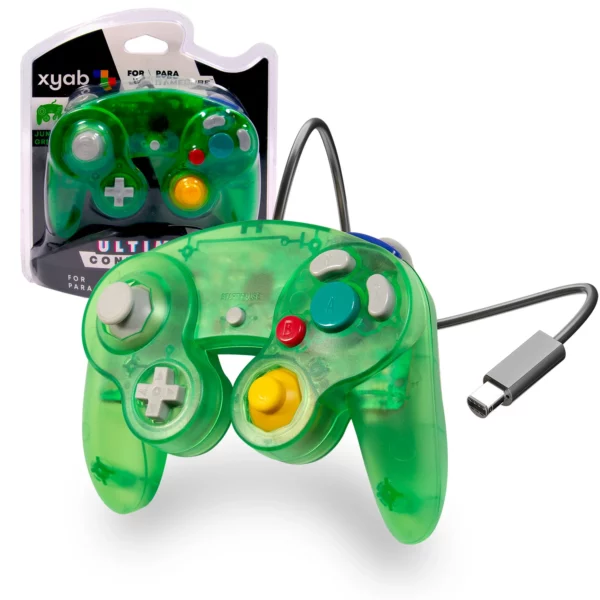 Jungle Green Nintendo Gamecube Wired Ultimate Controller [XYAB]