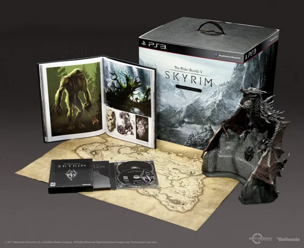 Elder Scrolls V Skyrim Collectors Edition [Outer Box Not Sealed Everything Inside Sealed]